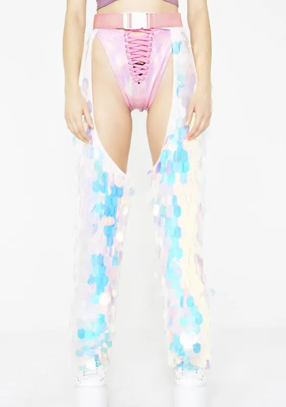 Space Cowgirl Sequin Chaps sold by Dolls Kill