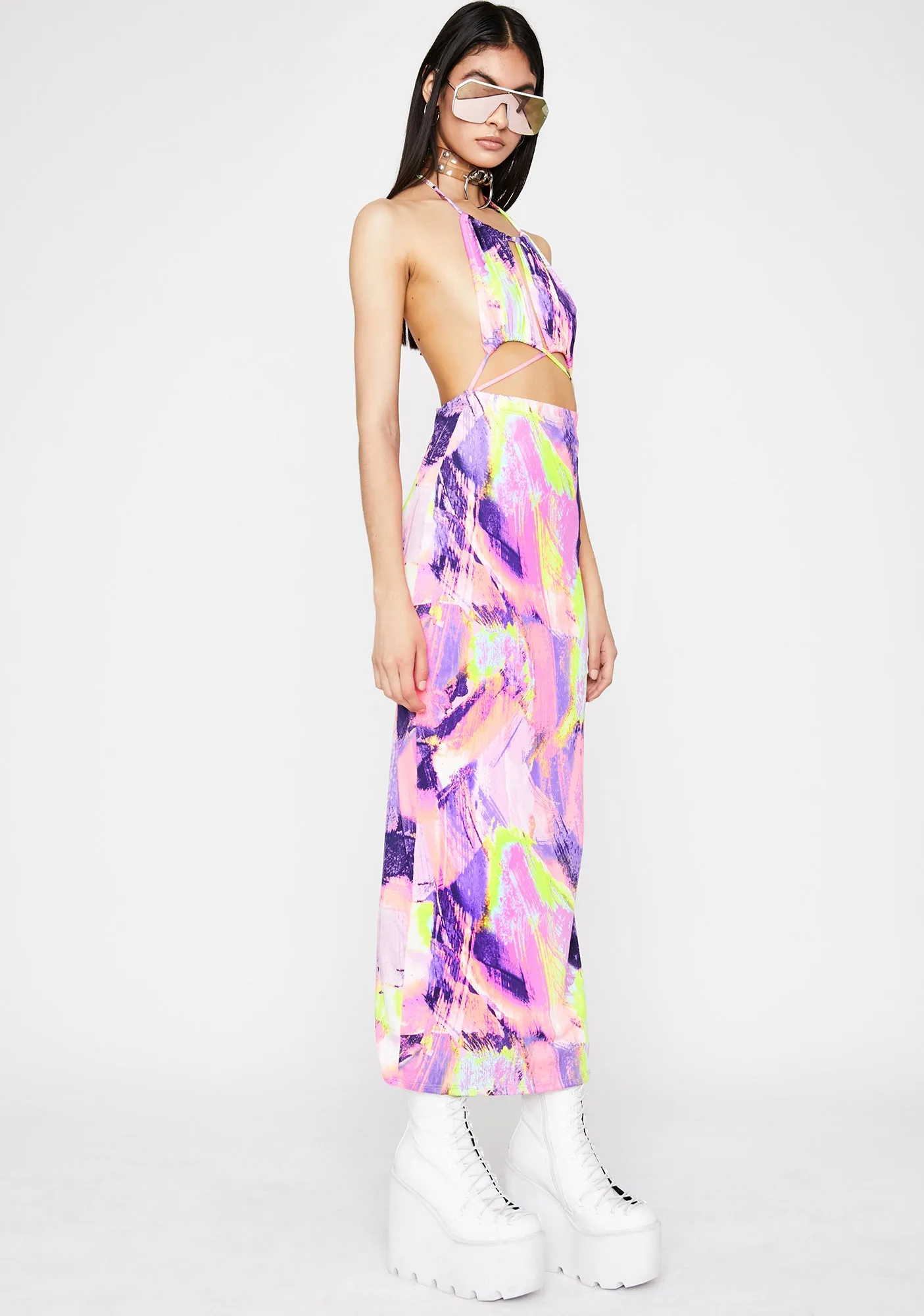 Abstract Thot Maxi Dress sold by Dolls Kill product image thumbnail 3