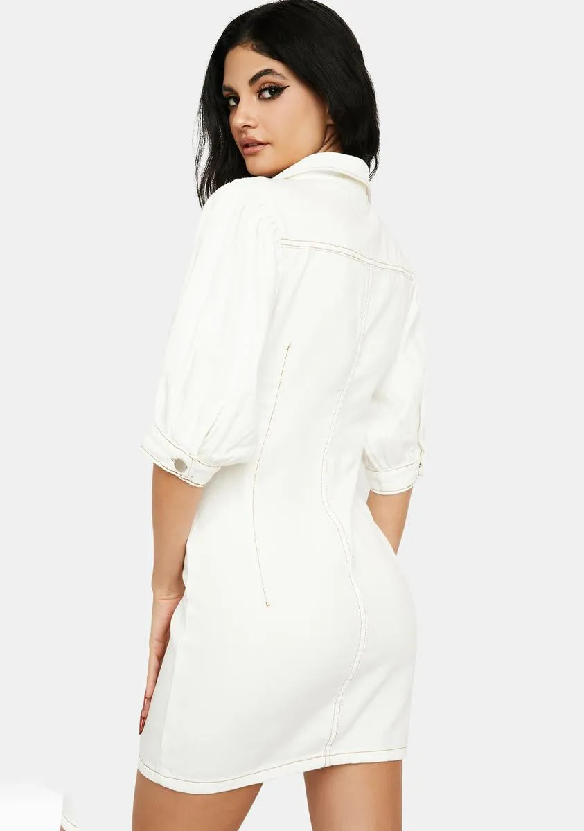 Real Trendsetter Denim Mini Dress sold by Dolls Kill product image thumbnail 4