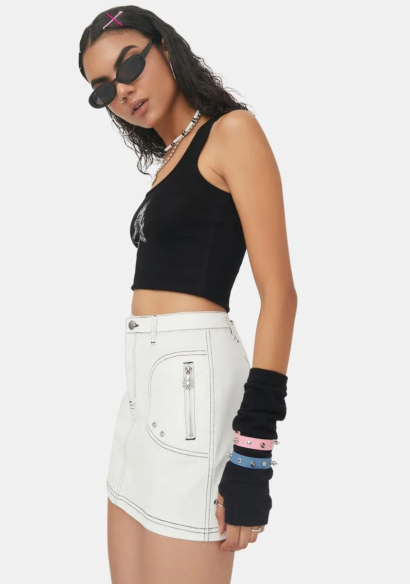 I Can Do Better Mini Skirt sold by Dolls Kill product image thumbnail 2