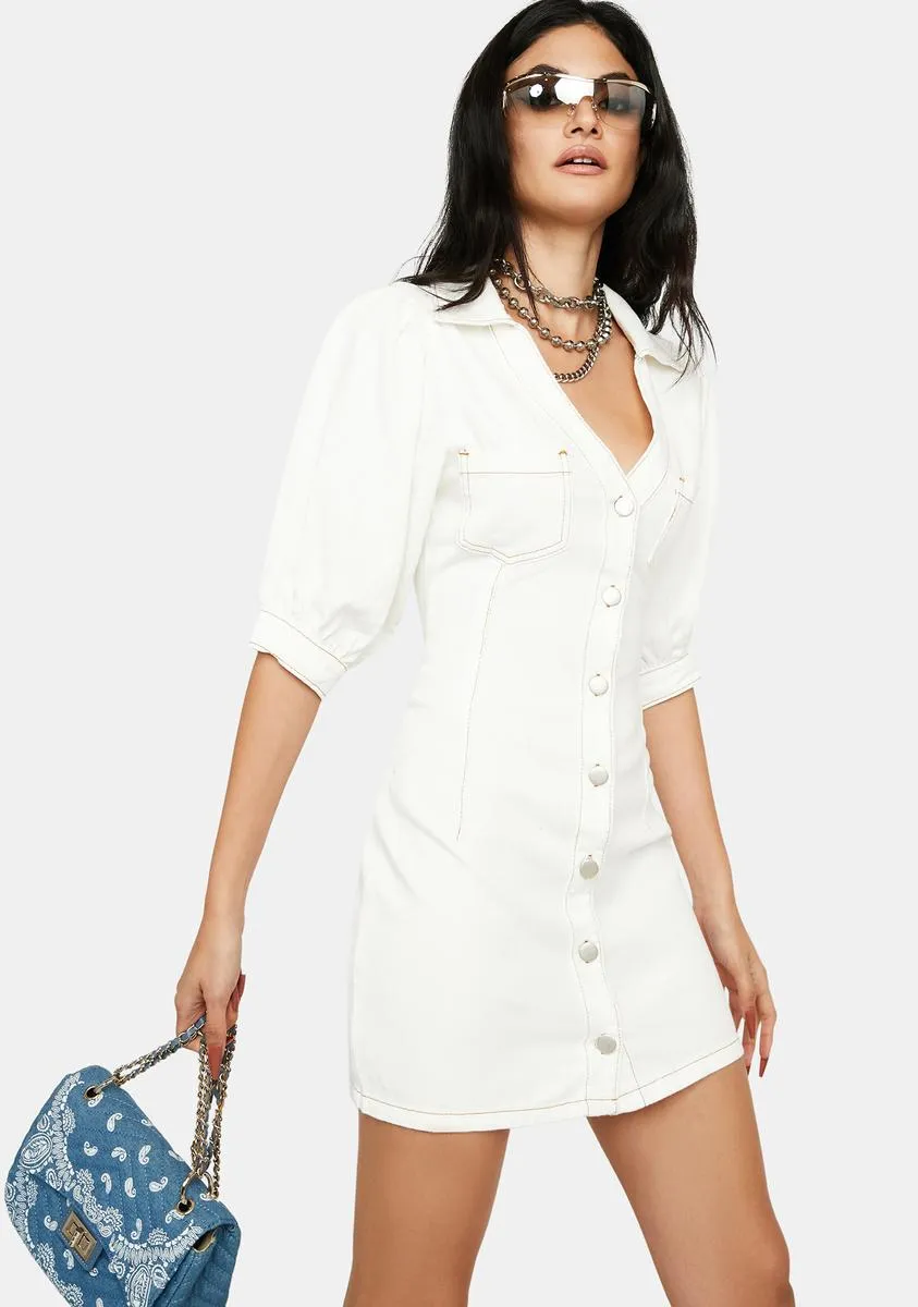 Real Trendsetter Denim Mini Dress sold by Dolls Kill product image thumbnail 2