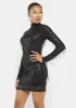 Late Girls Night Out Sequin Fringe Dress sold by Dolls Kill