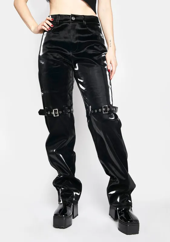 Black Edrie Pants sold by Dolls Kill