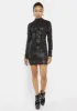 Late Girls Night Out Sequin Fringe Dress sold by Dolls Kill