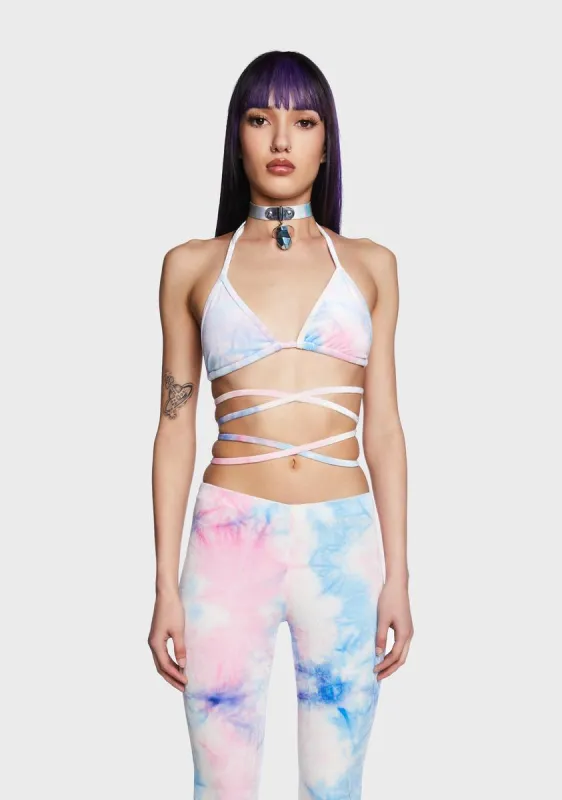 Cloud Candy Triangle Bra Top sold by Dolls Kill