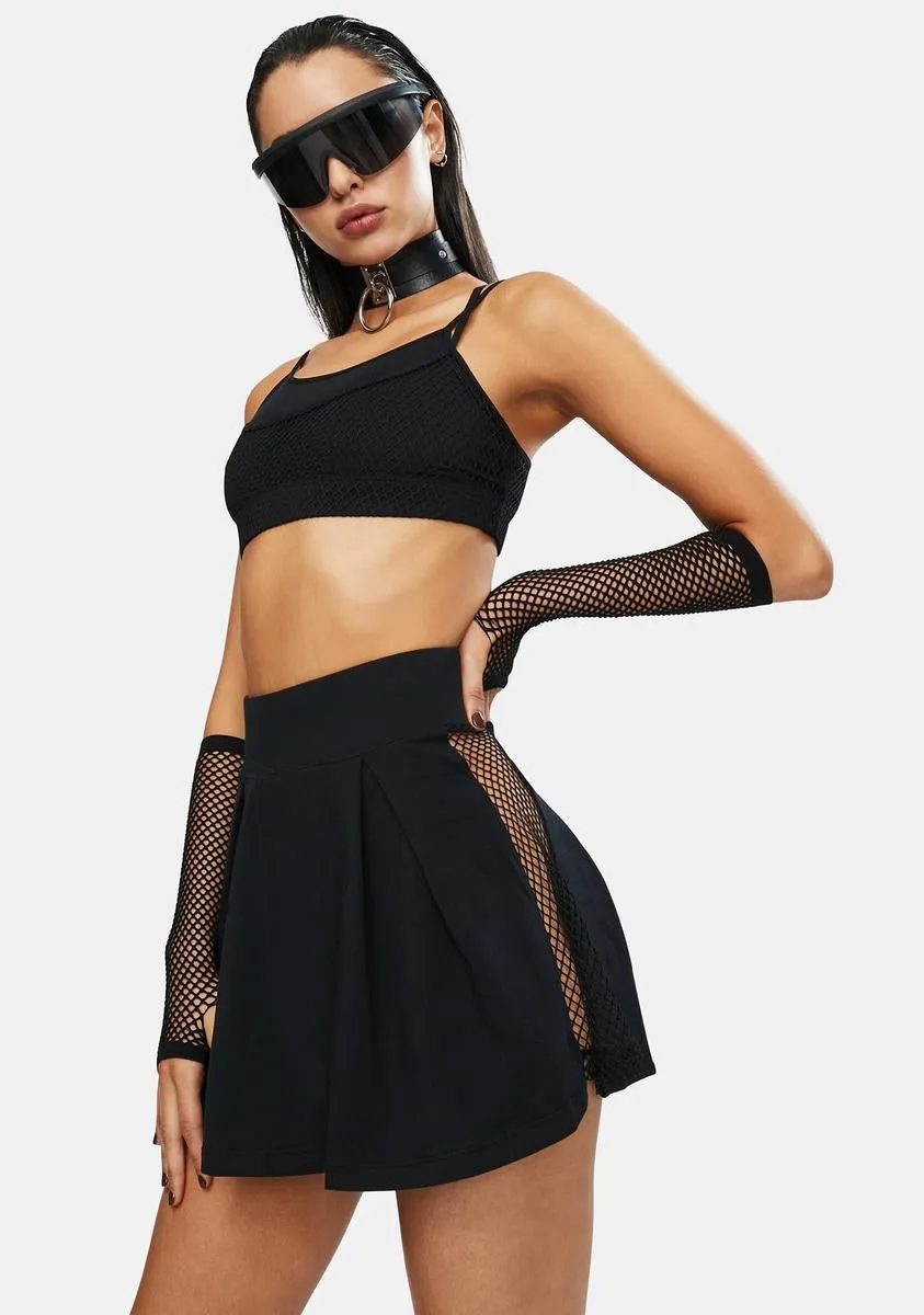 Serve It Up Fishnet Tennis Skirt sold by Dolls Kill product image thumbnail 2