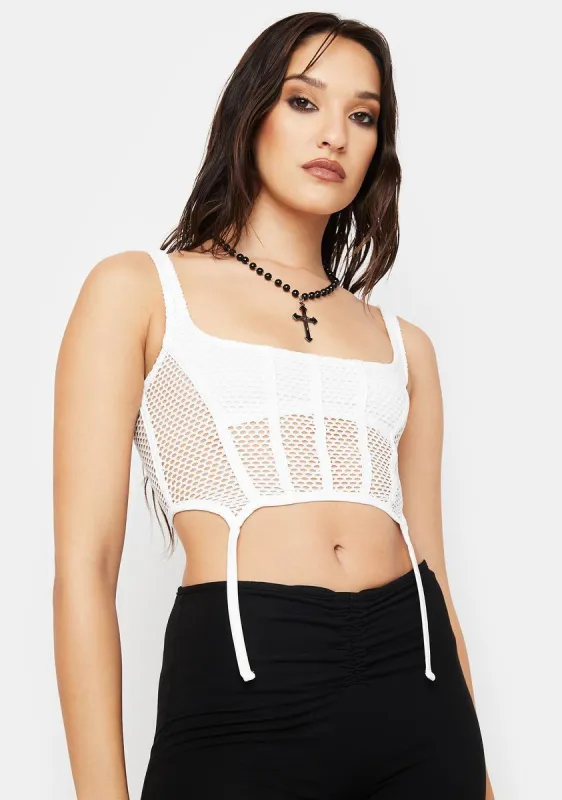 Let's Carry On Corset Top sold by Dolls Kill