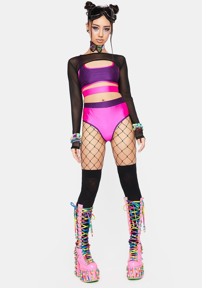 She's Electric Shorts Set sold by Dolls Kill product image thumbnail 3