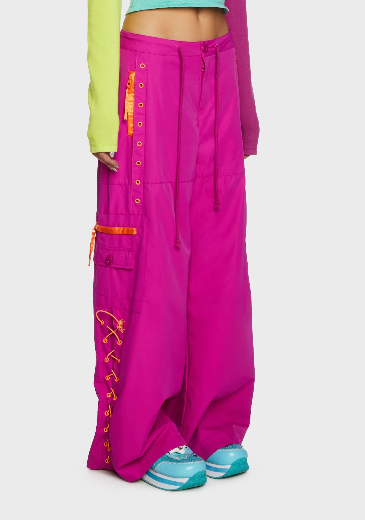 Groovy Attitude Parachute Pants sold by Dolls Kill product image thumbnail 3