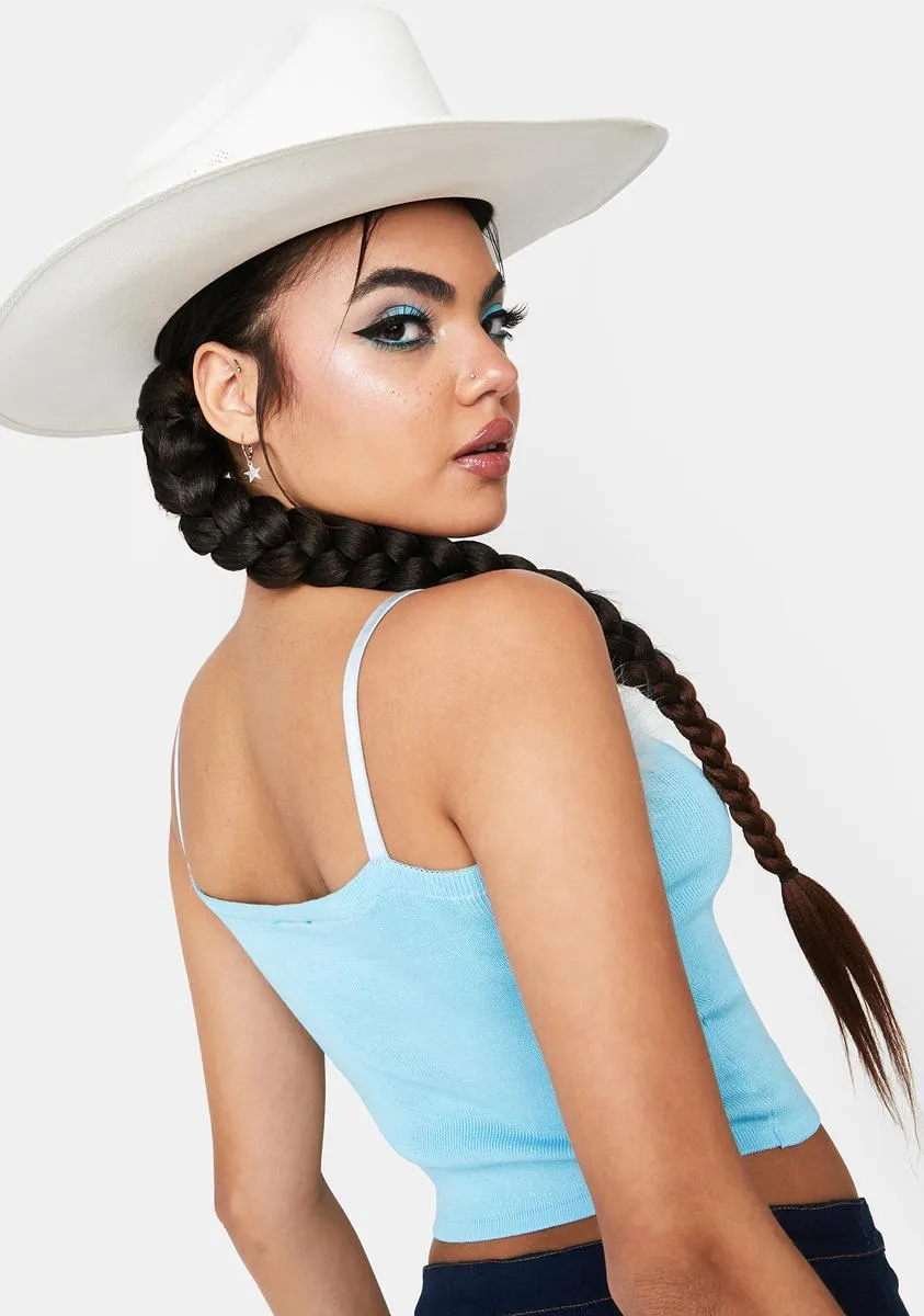 Aqua Many Blessings Crop Top sold by Dolls Kill product image thumbnail 4