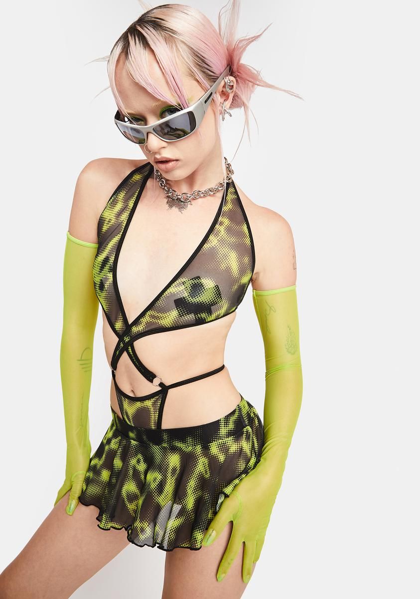 Lucid Dreaming Mesh Lingerie Set sold by Dolls Kill product image thumbnail 2