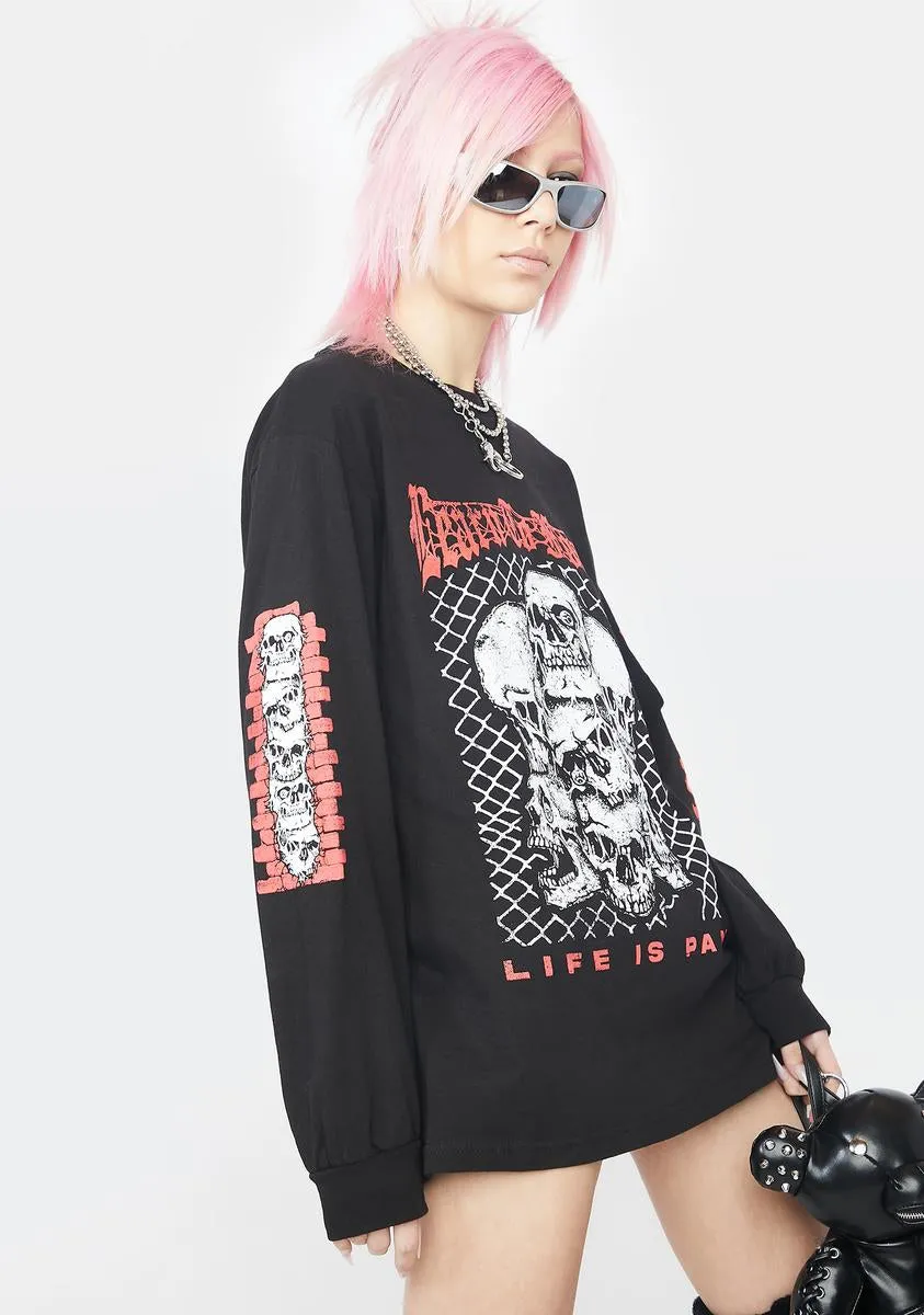 Life Is Pain Long Sleeve Tee sold by Dolls Kill product image thumbnail 4
