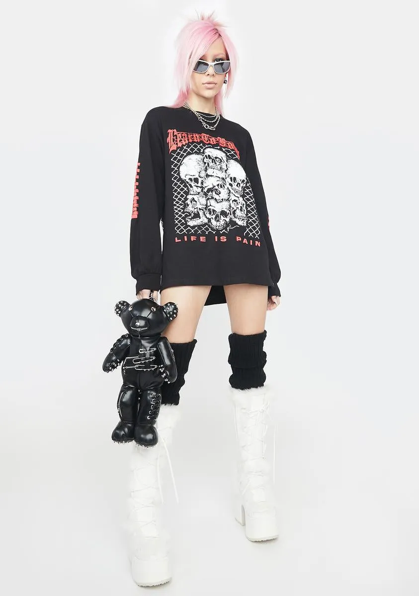 Life Is Pain Long Sleeve Tee sold by Dolls Kill product image thumbnail 3