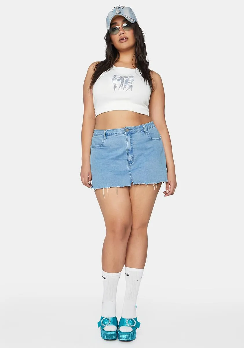 Plus Get A Taste Rhinestone Crop Tank sold by Dolls Kill product image thumbnail 3