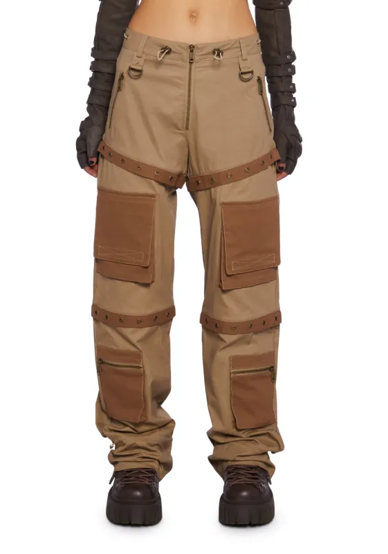 Greatest Escape Convertible Cargo Pants sold by Dolls Kill