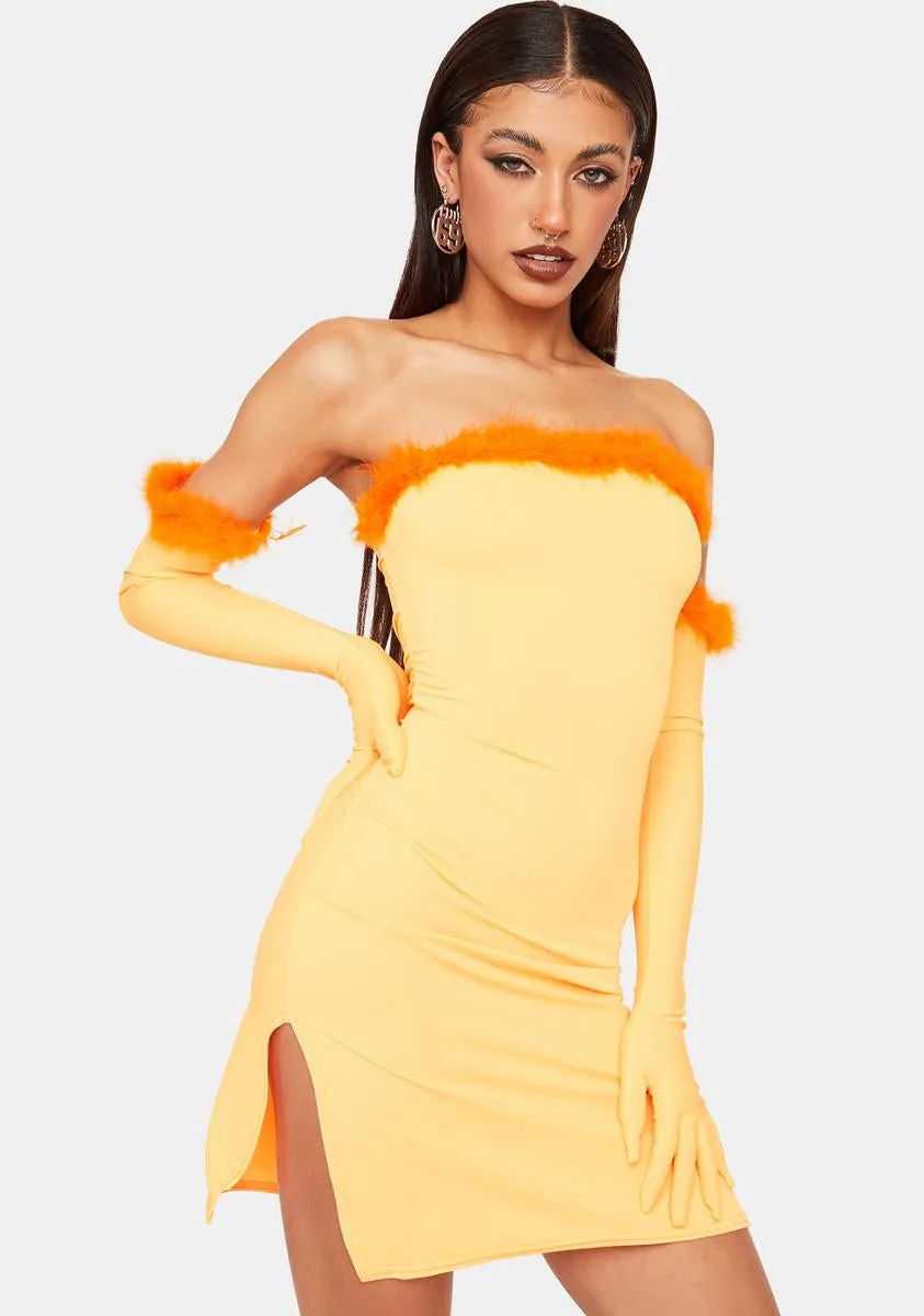 Orange 90s Dress Set sold by Dolls Kill