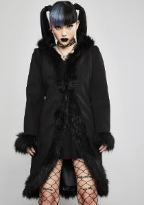 Cold Soul Faux Fur Coat sold by Dolls Kill