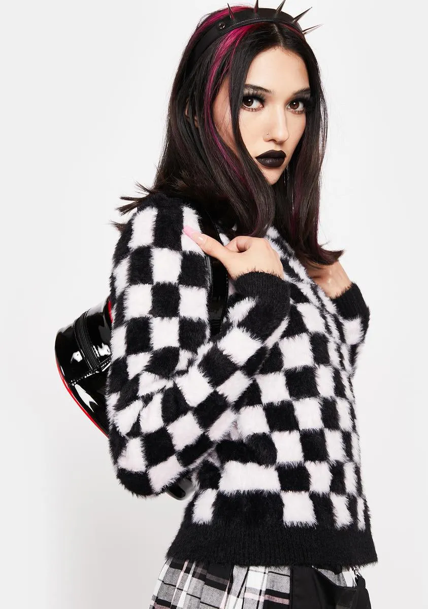 Check It Out Fluffy Knit Sweater sold by Dolls Kill product image thumbnail 2