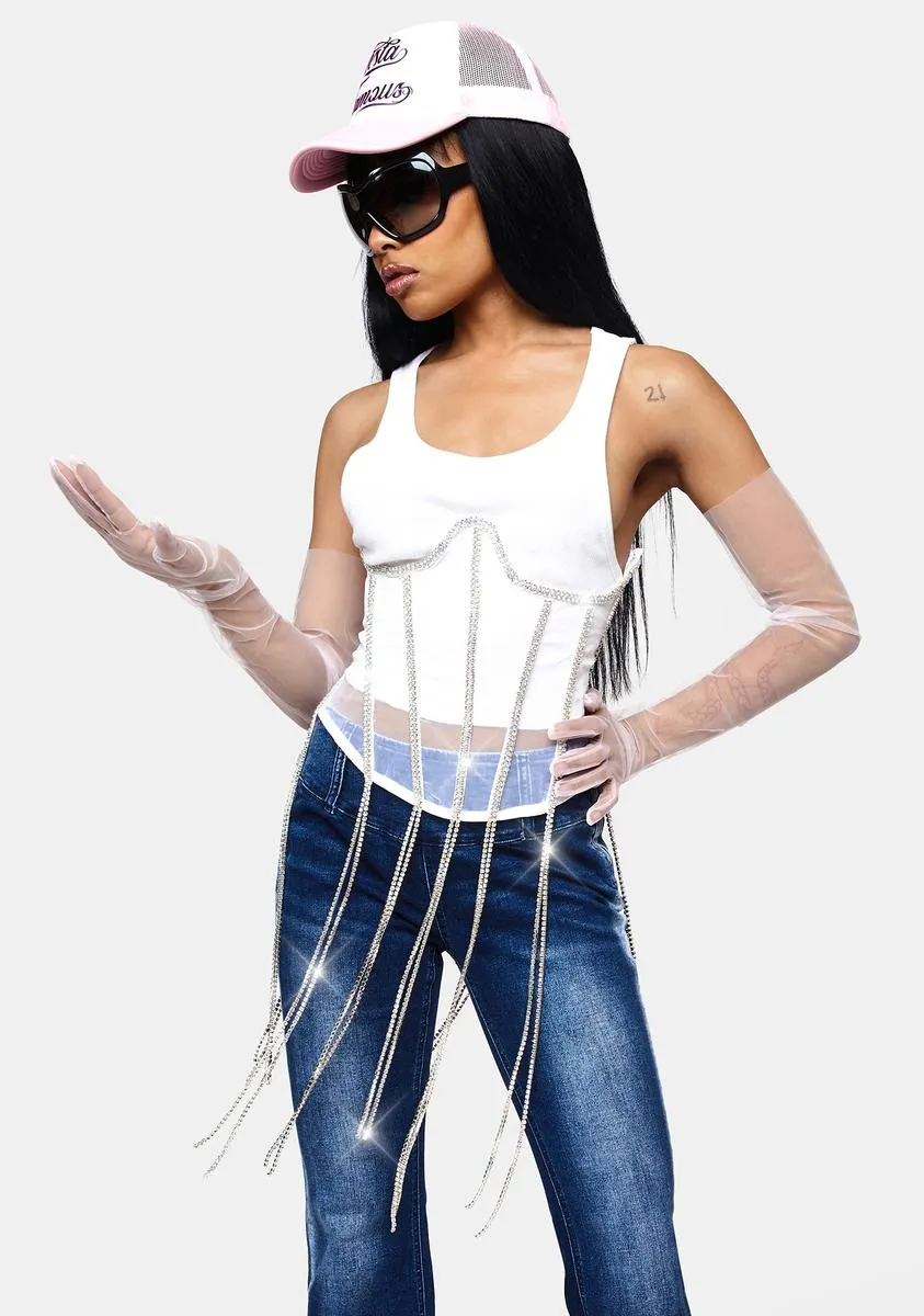 Crystal Drip Underbust Corset sold by Dolls Kill product image thumbnail 2