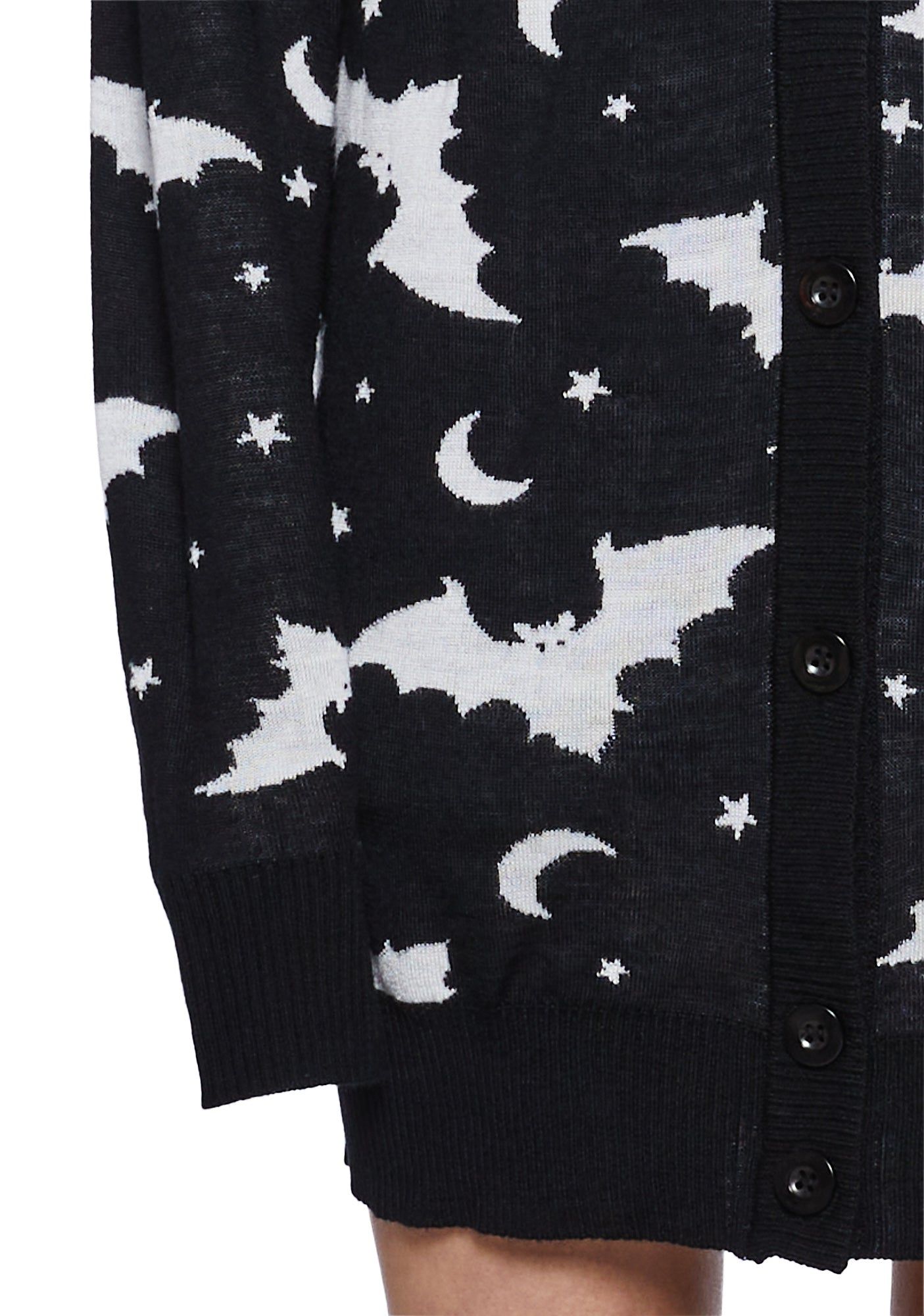 Bat Vibes Knit Cardigan sold by Dolls Kill product image thumbnail 5