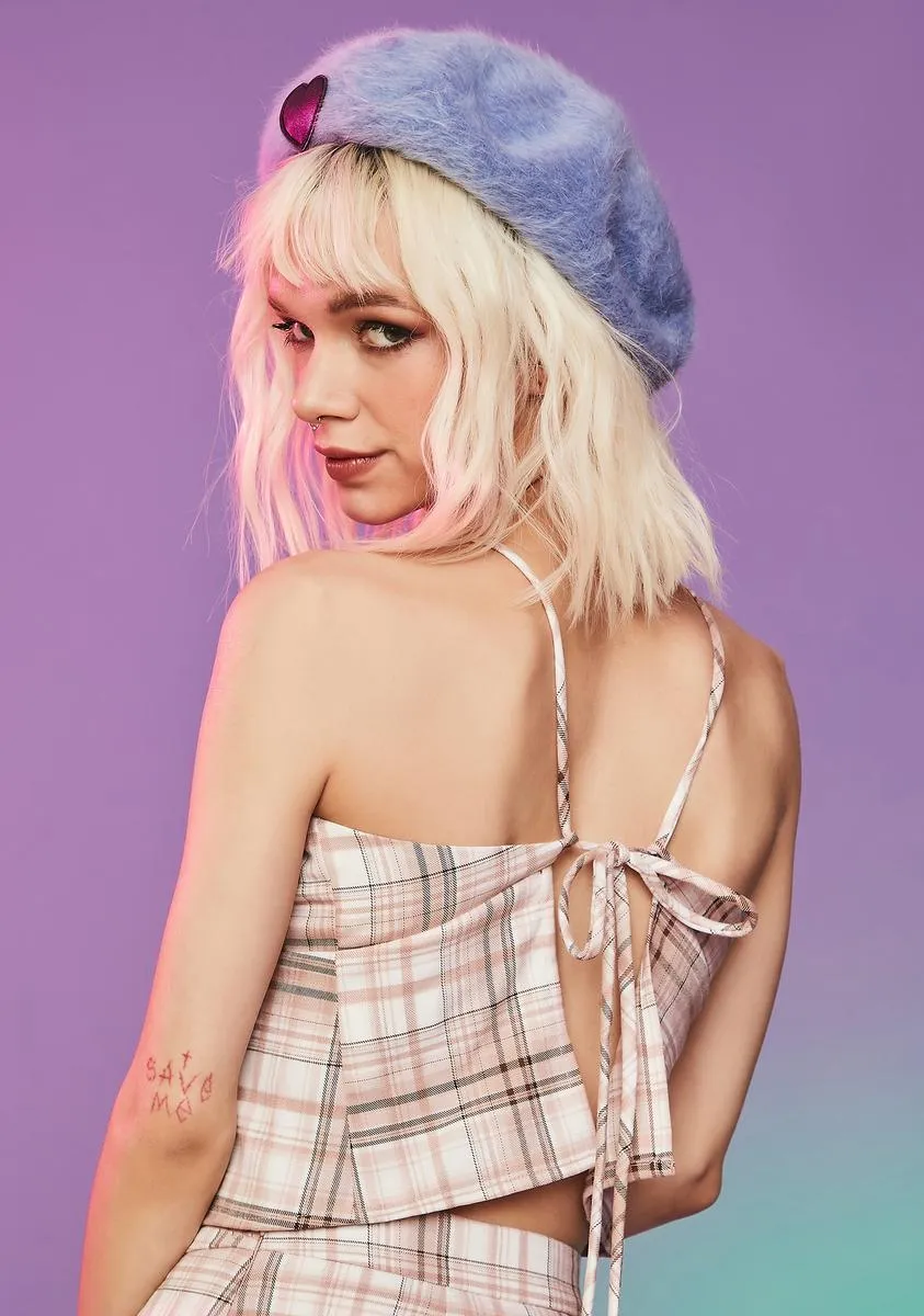Freak Show Plaid Tie Back Crop Top sold by Dolls Kill product image thumbnail 4