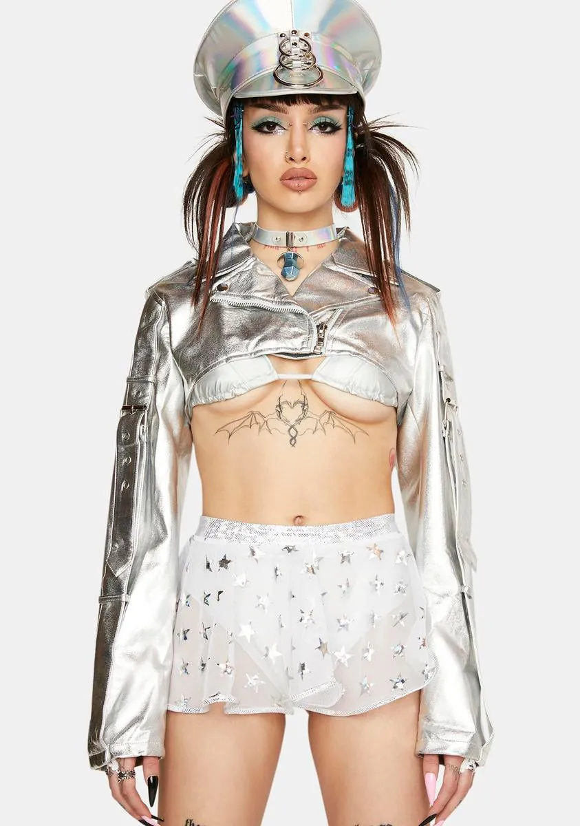 Moonlight Rev It Up Shrug Moto Jacket sold by Dolls Kill