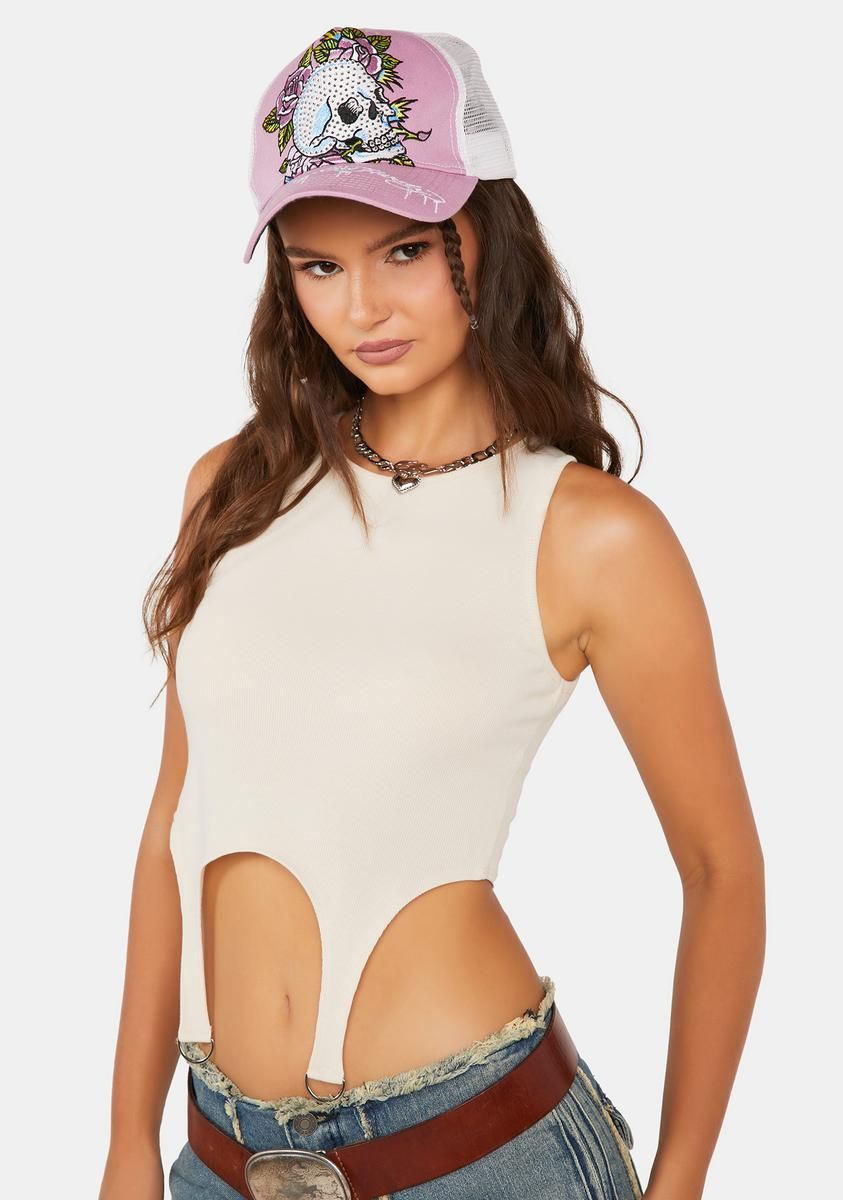 Ribbed Garter Tank sold by Dolls Kill product image thumbnail 2