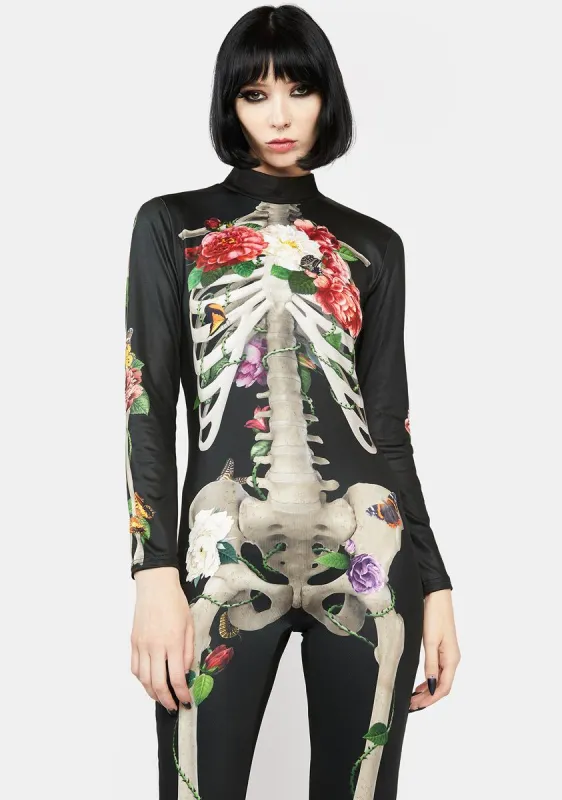 Blooming Bones Catsuit Costume sold by Dolls Kill