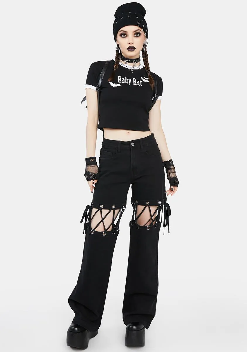 Tame The Night Cut-Out Pants sold by Dolls Kill product image thumbnail 2