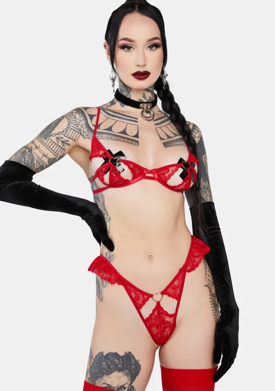 Give Me Some Lovin' Lingerie Set sold by Dolls Kill