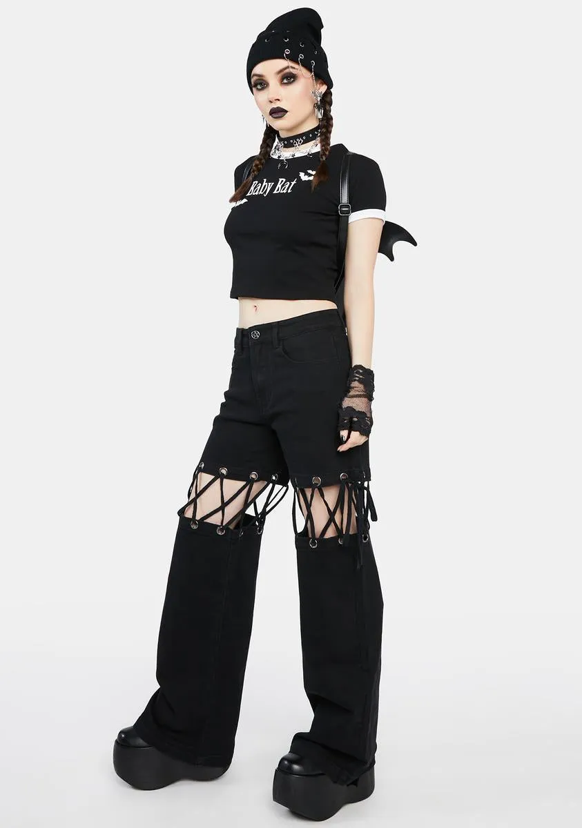 Tame The Night Cut-Out Pants sold by Dolls Kill product image thumbnail 3
