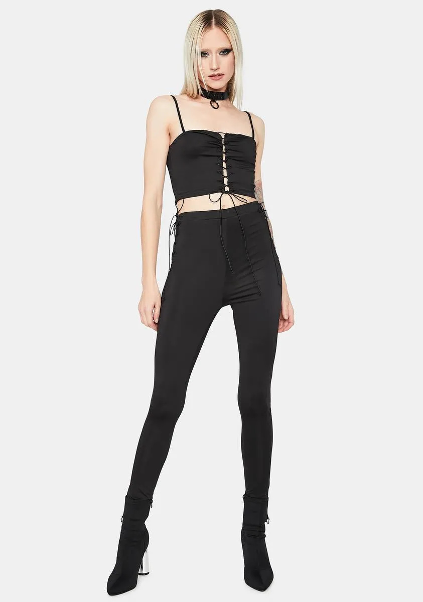 Gotta Be Real Lace Up Legging Set sold by Dolls Kill product image thumbnail 3