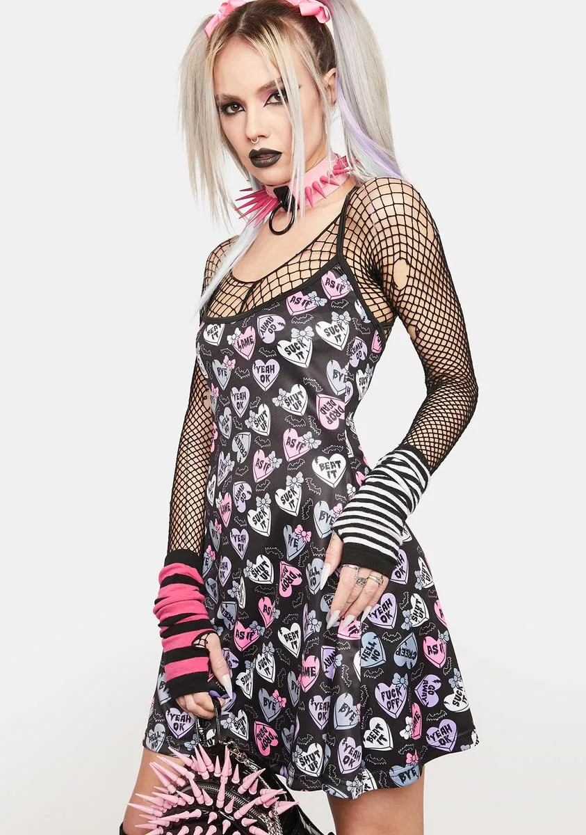 Creepy Hearts Tank Dress sold by Dolls Kill product image thumbnail 2