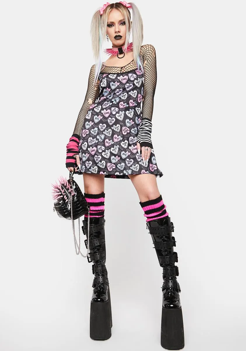 Creepy Hearts Tank Dress sold by Dolls Kill product image thumbnail 3