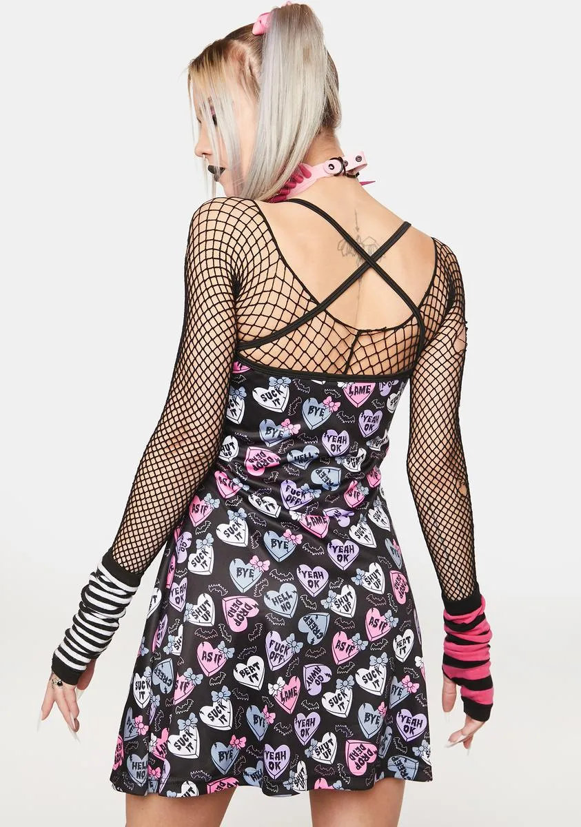 Creepy Hearts Tank Dress sold by Dolls Kill product image thumbnail 4