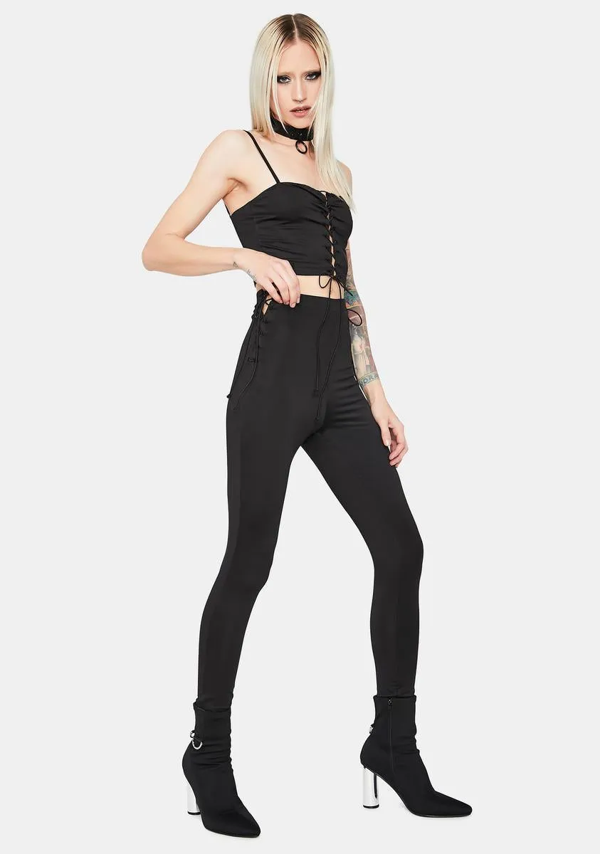 Gotta Be Real Lace Up Legging Set sold by Dolls Kill product image thumbnail 2