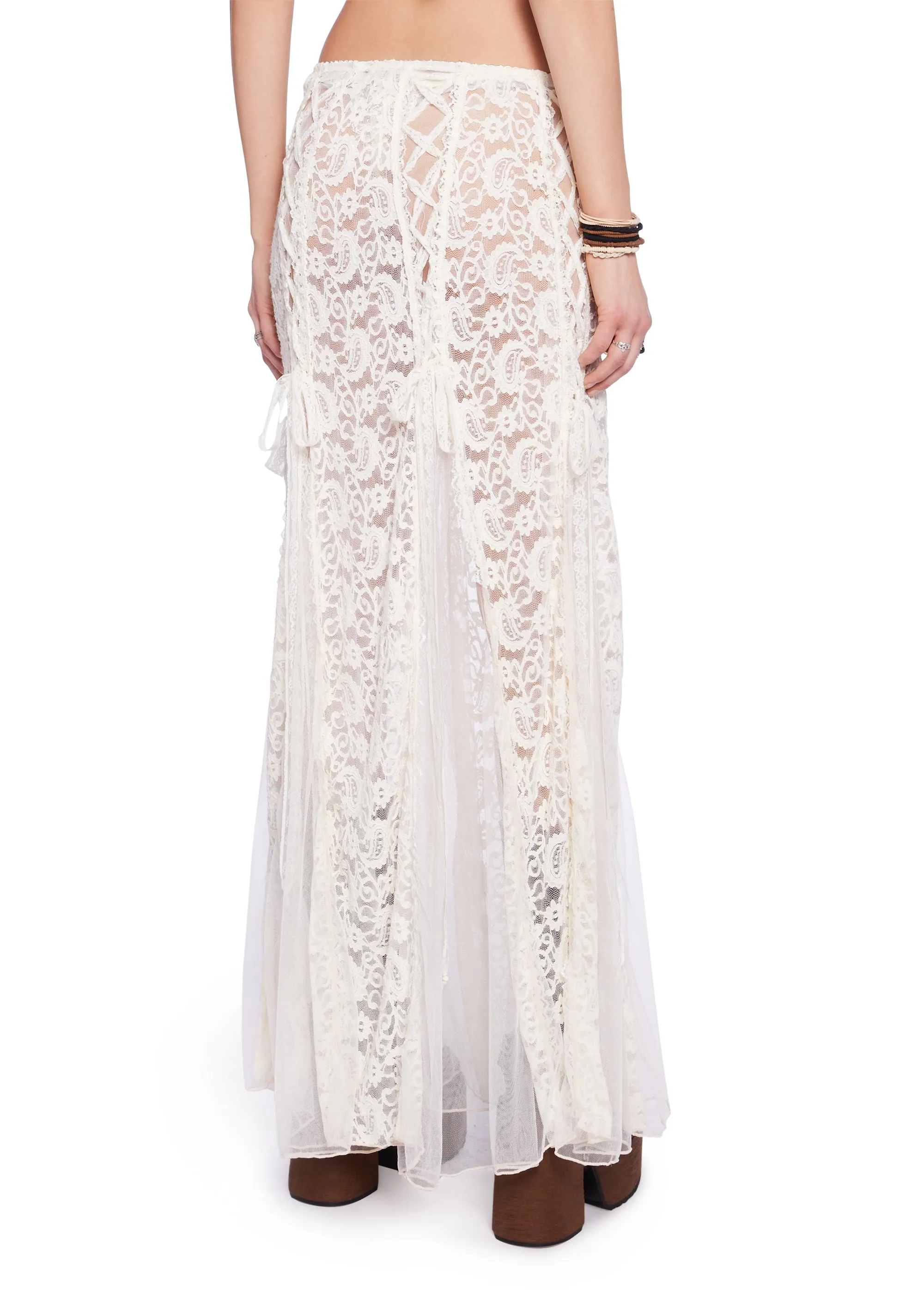 Boho Heart Maxi Skirt sold by Dolls Kill product image thumbnail 4