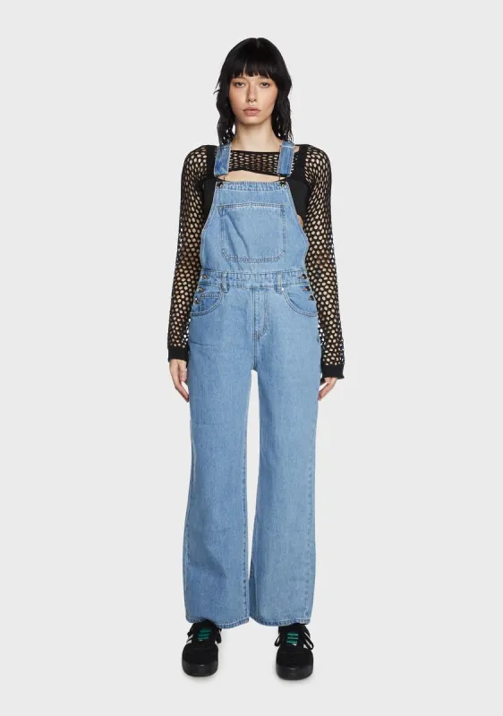 Maeve Denim Overalls sold by Dolls Kill