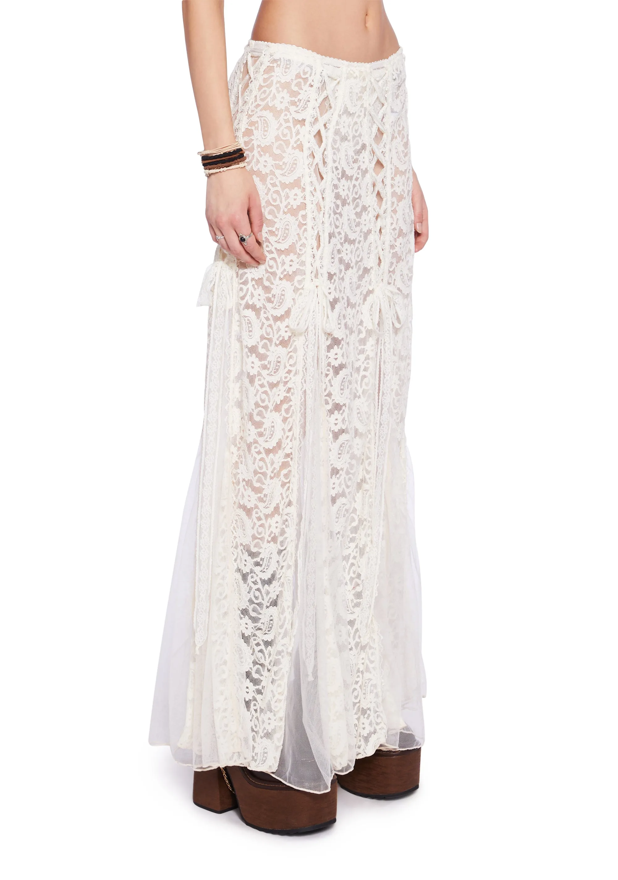 Boho Heart Maxi Skirt sold by Dolls Kill product image thumbnail 3