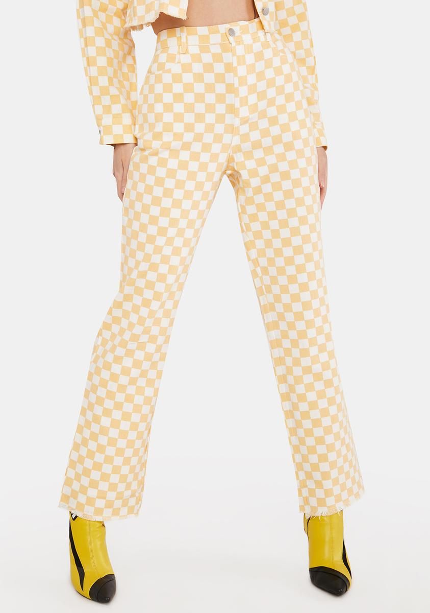 Where I'm At Checkered Pants sold by Dolls Kill
