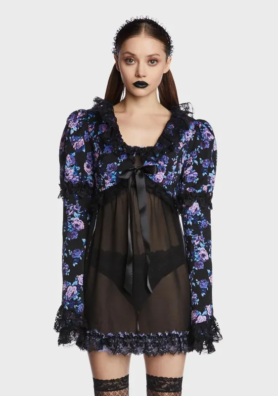 Frozen Over Cropped Jacket sold by Dolls Kill
