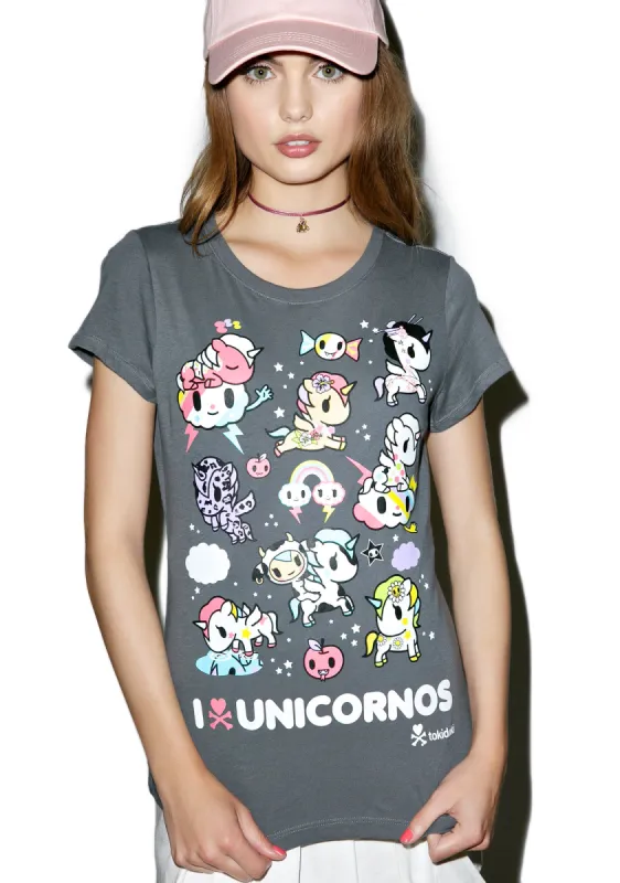 I Heart Unicornos Tee sold by Dolls Kill