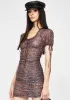 Leopard Guenetta Mesh Dress sold by Dolls Kill