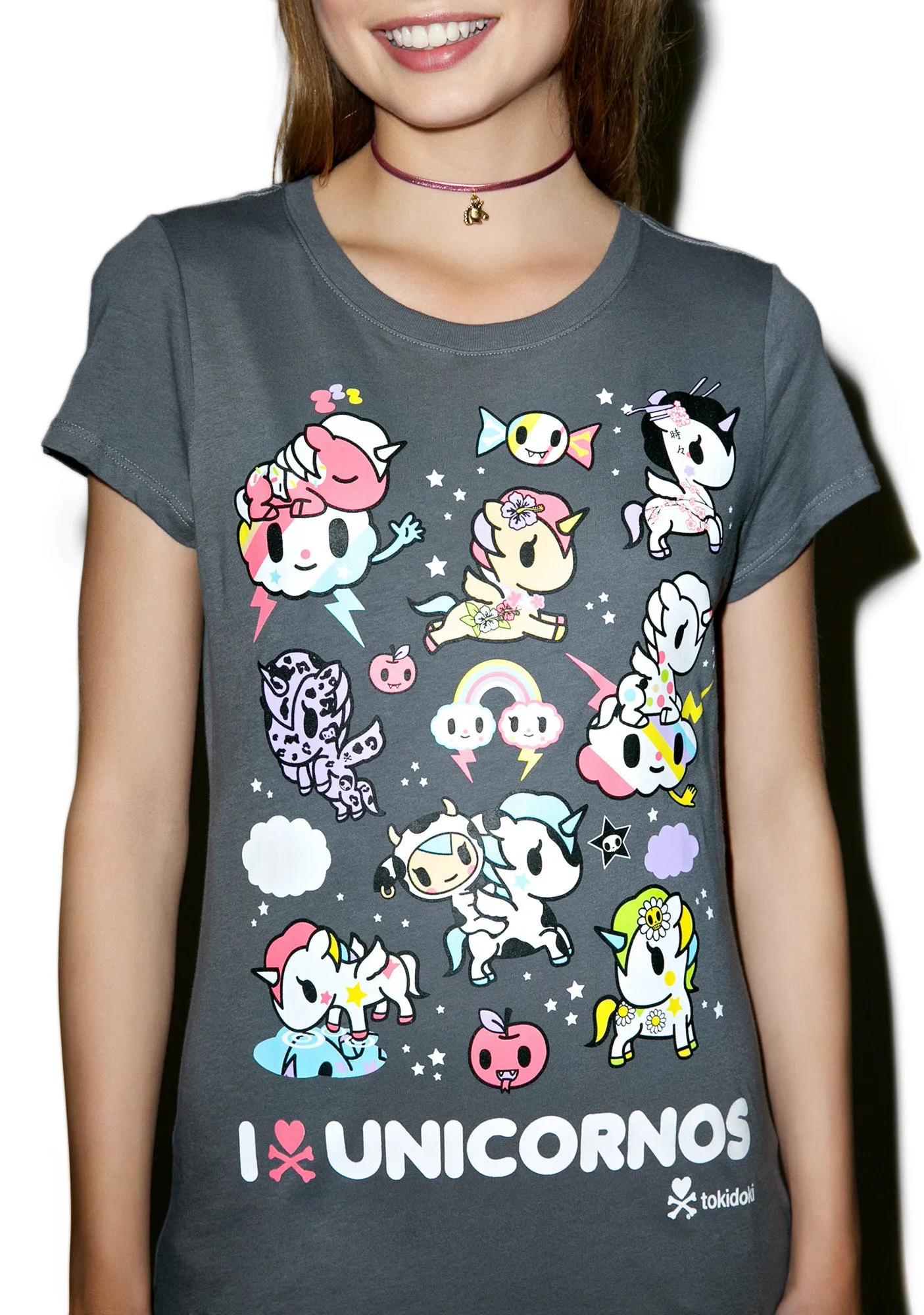 I Heart Unicornos Tee sold by Dolls Kill product image thumbnail 2