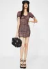 Leopard Guenetta Mesh Dress sold by Dolls Kill