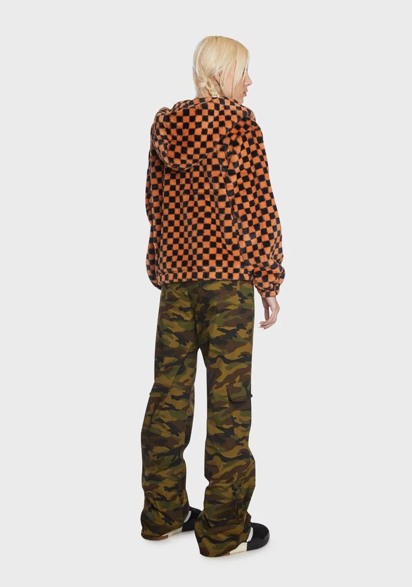 Checkered Hoodie Jacket sold by Dolls Kill product image thumbnail 4