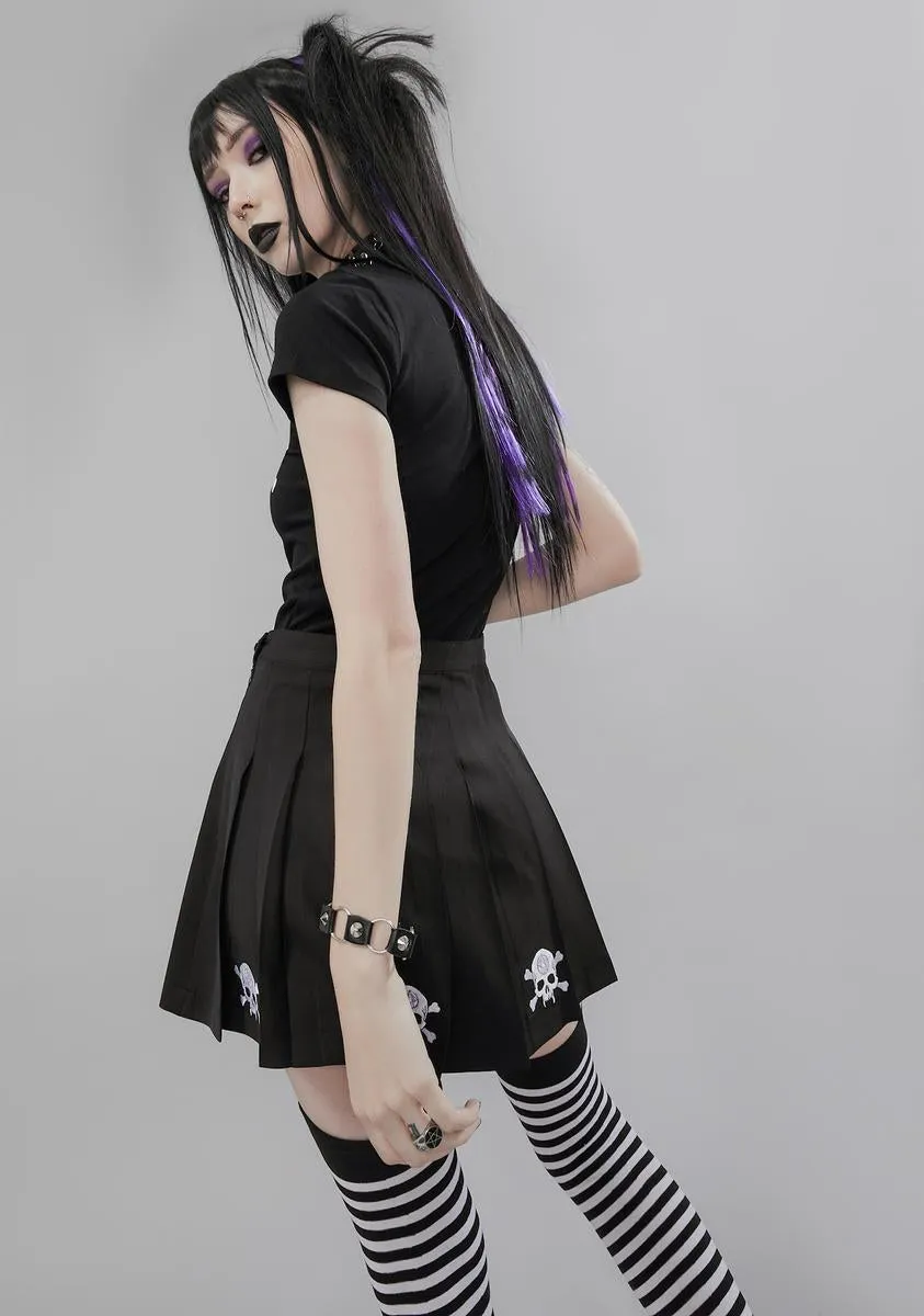 Raise The Dead Pleated Mini Skirt sold by Dolls Kill product image thumbnail 4