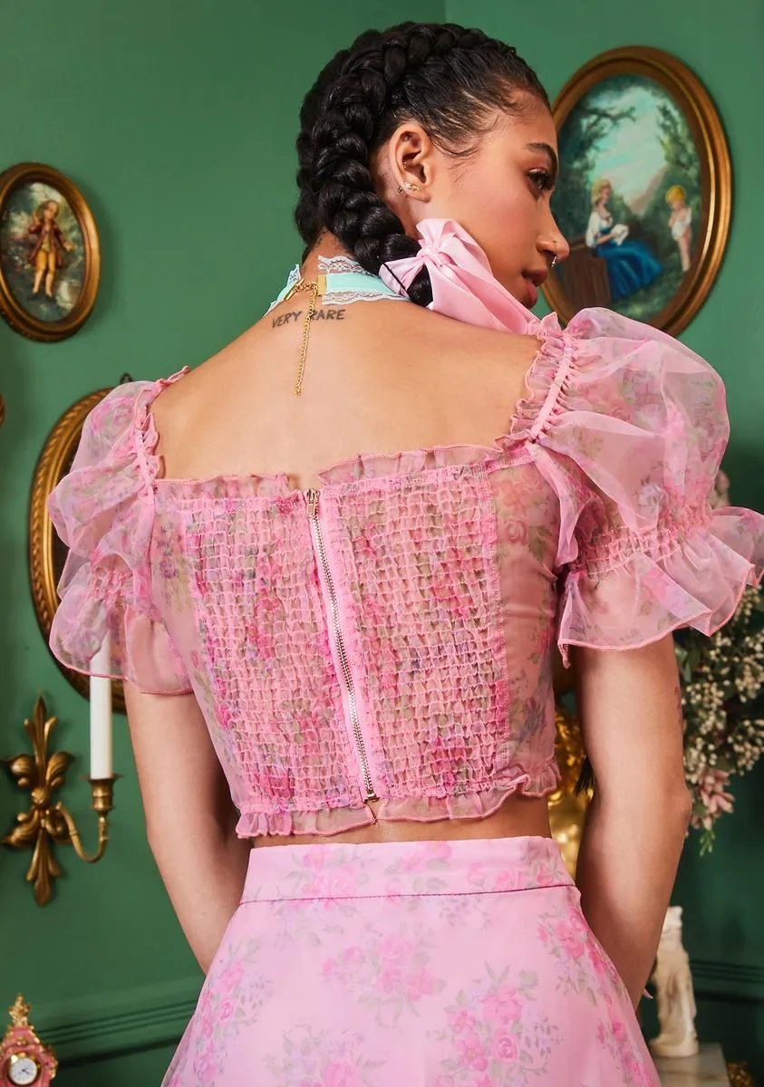 The Finer Things Sheer Blouse sold by Dolls Kill product image thumbnail 4