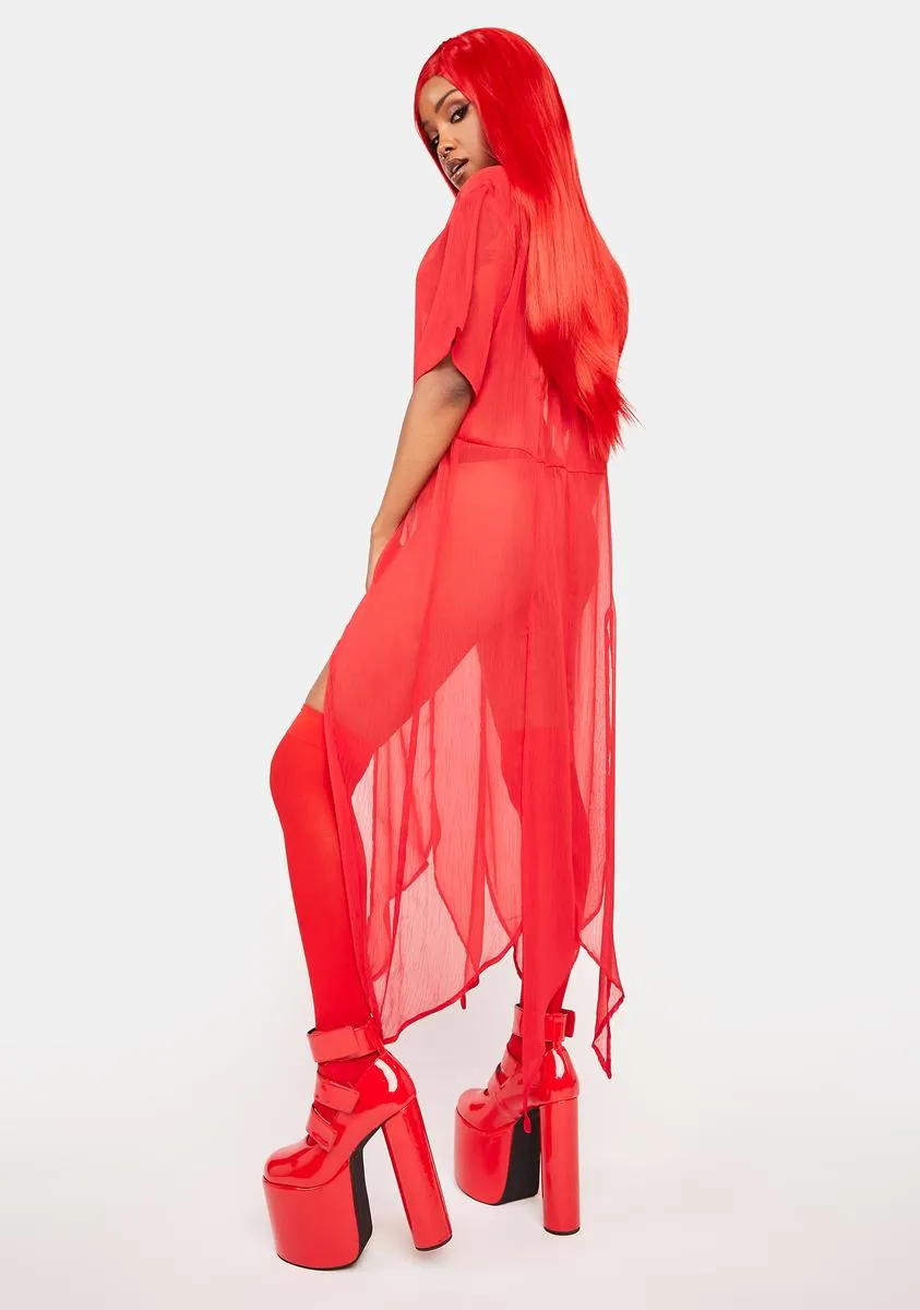 Fire Kokomo Duster sold by Dolls Kill product image thumbnail 4