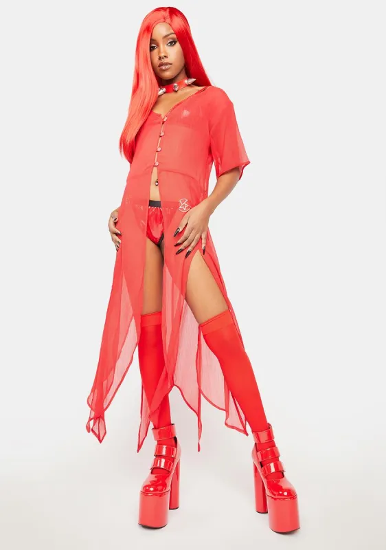 Fire Kokomo Duster sold by Dolls Kill
